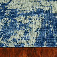 3'3" x 4'11" UV-treated Polypropelene Grey-Denim Area Rug