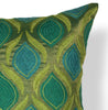 18" x 18" Polyester Teal-Green Pillow
