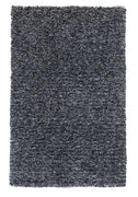 27" X 45" Polyester Black Heather Area Rug