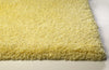 27" X 45" Polyester Canary Yellow Area Rug