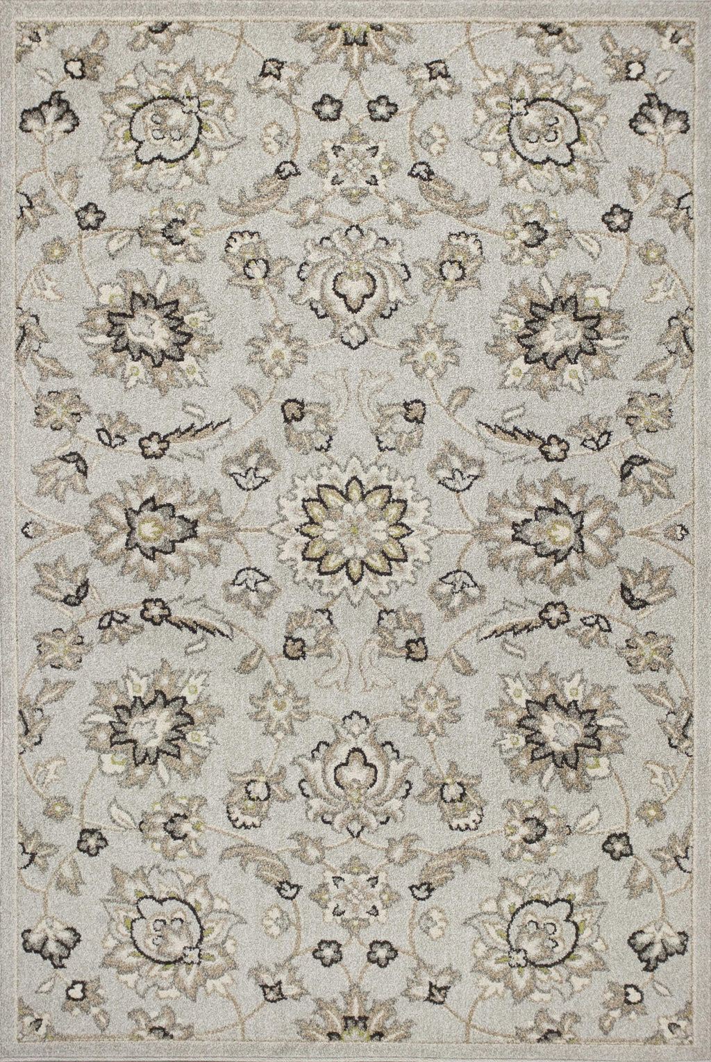 3'3" x 4'11" UV-treated Polypropelene Silver Area Rug