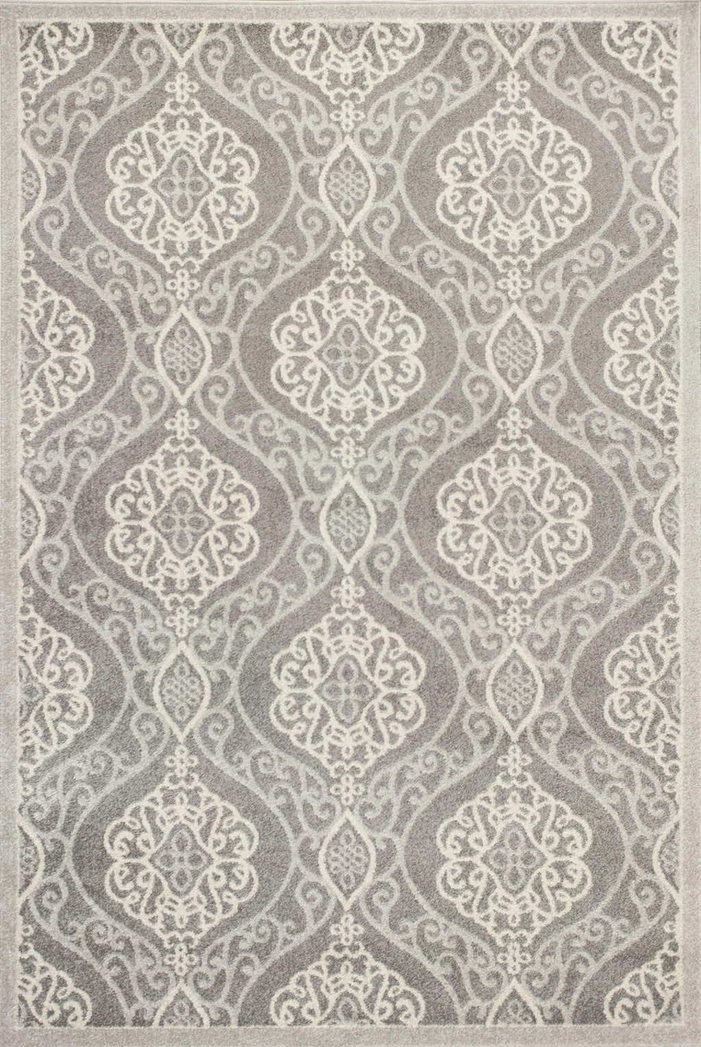 3'3" x 4'11" UV-treated Polypropelene Silver Area Rug