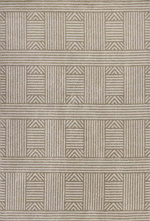 3'3" x 4'11" UV-treated Polypropelene Beige Area Rug