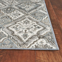 2'2" x 3'7" Viscose Silver Area Rug