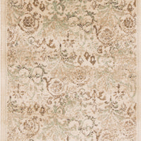 2'2" x 7'11" Runner Polypropelene Ivory Area Rug