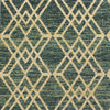 2'7" x 4'11" Polypropelene Teal Area Rug