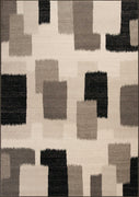 2'7" x 4'11" Polypropelene Black Area Rug