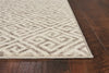 2'7" x 4'11" Polypropelene Taupe Area Rug