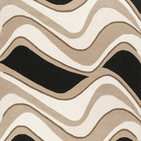 27" X 45" Wool Black-Beige Area Rug