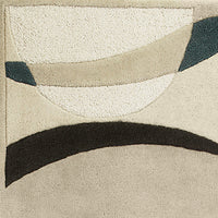 27" X 45" Wool Ivory-Blue Area Rug