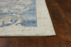 3'3" x 4'11" Polypropelene Teal Area Rug