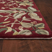 2' x 3' Wool Ruby Area Rug