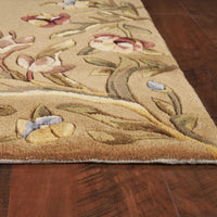 2' x 3' Wool Gold Area Rug