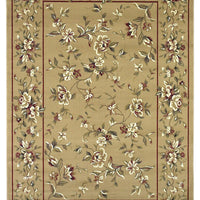 2'2" x 7'11" Runner Polypropelene Beige Area Rug