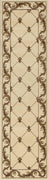 2'2" x 7'11" Runner Polypropelene Ivory Area Rug