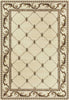 3'3" x 4'11" Polypropelene Ivory Area Rug