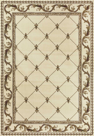 3'3" x 4'11" Polypropelene Ivory Area Rug