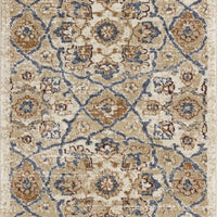 2'2" x 7'6" Runner Polypropelene Ivory Area Rug