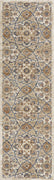 2'2" x 7'6" Runner Polypropelene Ivory Area Rug