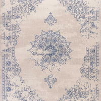 3'3" x 4'11" Polypropelene Sky Blue Area Rug