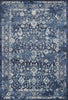 3'3" x 4'11" Polypropelene Azure Blue Area Rug