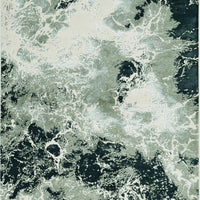 3'3" x 4'11" Polyester Silver Area Rug