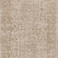 2'2" x 7'6" Polyester Champagne Area Rug