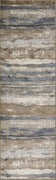 2'2"X 6'11" Runner Viscose Ivory-Blue Area Rug