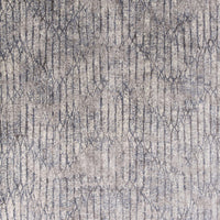 3'3" x 4'7" Viscose Grey Blue Area Rug