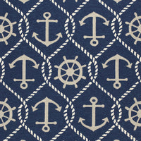 3'3" x 5'3" UV-treated Polypropelene Navy Area Rug