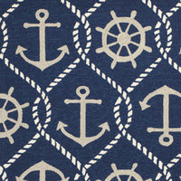 3'3" x 5'3" UV-treated Polypropelene Navy Area Rug