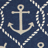 3'3" x 5'3" UV-treated Polypropelene Navy Area Rug