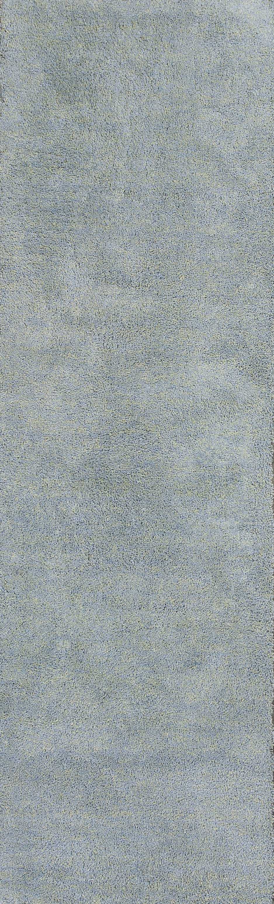 2'3" x 7'6" Runner Polyester Blue Heather Area Rug