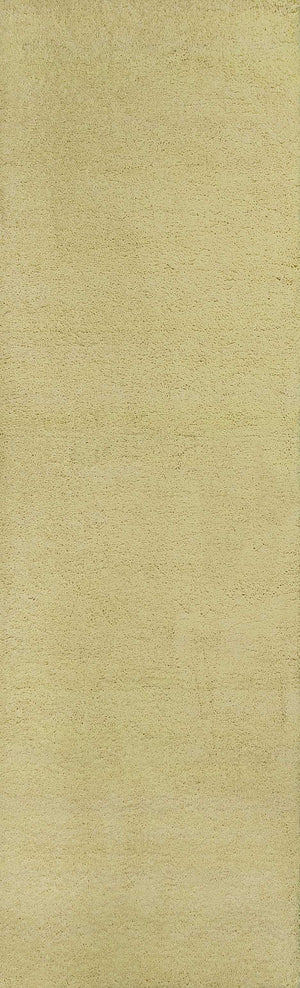 2'3" x 7'6" Runner Polyester Canary Yellow Area Rug