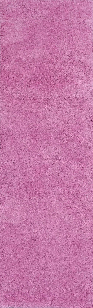 2'3" x 7'6" Runner Polyester Hot Pink Area Rug