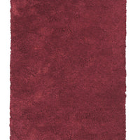 3'3" x 5'3" Polyester Red Area Rug