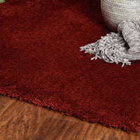 3'3" x 5'3" Polyester Red Area Rug