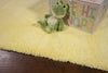 3'3" x 5'3" Polyester Canary Yellow Area Rug