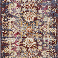 2'7" x 9'10" Runner Polypropelene Jeweltone Area Rug