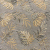 2' x 4' Grey Palm Leaves Wool Area Rug