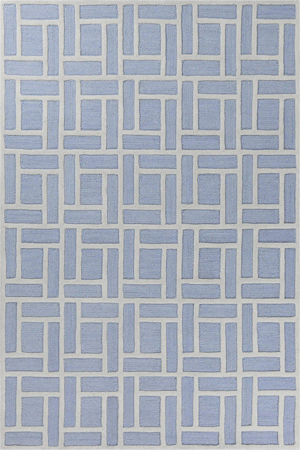 3'3" x 5'3" Wool Ice Blue Area Rug