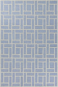 3'3" x 5'3" Wool Ice Blue Area Rug