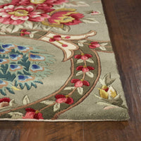 30" x 50" Wool Sage Area Rug