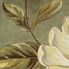 3'x4' Sage Green Hand Tufted Oversized Magnolia Flowers Indoor Area Rug