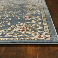 5'x8' Slate Blue Floral Indoor Area Rug