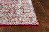 3'6" x 5'6" Polyester Red Area Rug