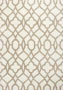 3'3" x 5'3" Microfiber Ivory-Beige Area Rug