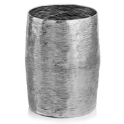 12.5"x 12.5"x 16.25" Silver Barrel Stool-Planter