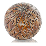 4"x 4"x 4" Natural Astro Etched Resin Sphere