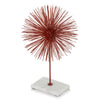 10"x 10"x 16"  Red-White Erizo Spiked Large Sphere on Base